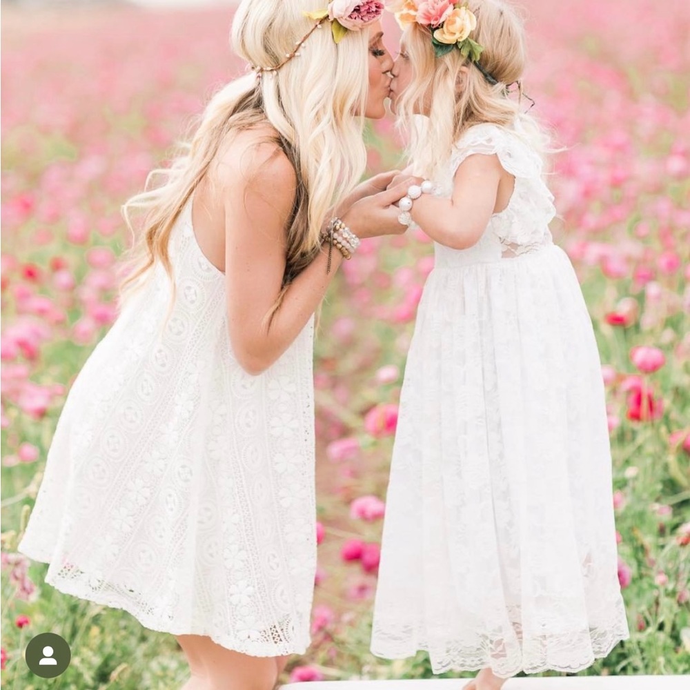 Show Me Your Mumu White Floral Lace Mumu Dress